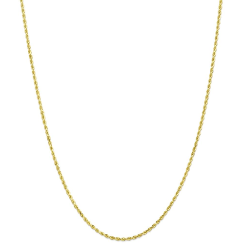 IceCarats 10k Yellow Gold 2mm Handmade Link Rope Chain Necklace 20 Inch