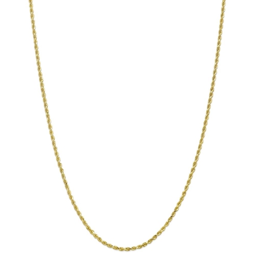 IceCarats 10k Yellow Gold 2.25mm Handmade Link Rope Chain Necklace 18 Inch
