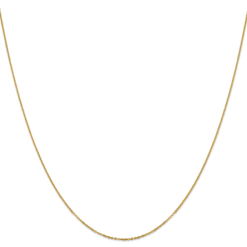 IceCarats 14k Yellow Gold 1.1 Mm Flat Cable Chain