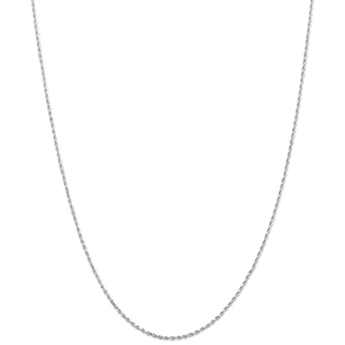 IceCarats 14k White Gold 1.5mm Rope Chain