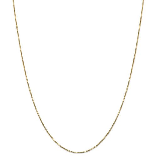 IceCarats 14k Yellow Gold .9 Mm Link Box Lobster Chain Necklace 16 Inch