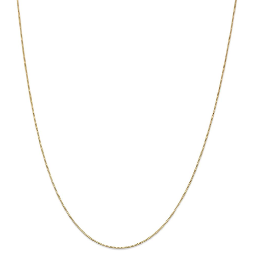 IceCarats 14k Yellow Gold .7 Mm Link Box Chain Necklace Lobster 16 Inch
