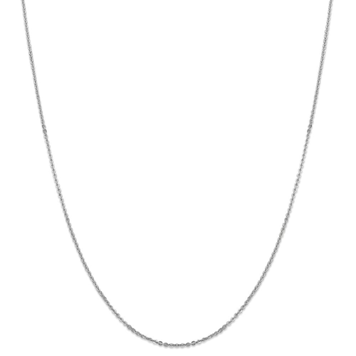 IceCarats 14k White Gold 1.7 Mm Flat Cable Chain