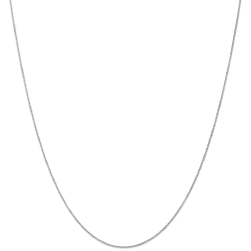 IceCarats 14k White Gold 1mm Spiga Link Wheat Chain Necklace 16 Inch
