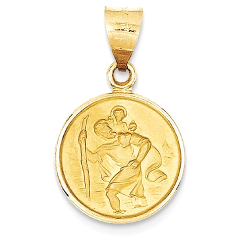 IceCarats 18k Saint Christopher Medal 