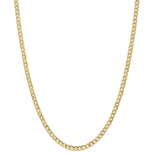 IceCarats 14k Yellow Gold 4.3mm Curb Cuban Link Chain Necklace 16 Inch