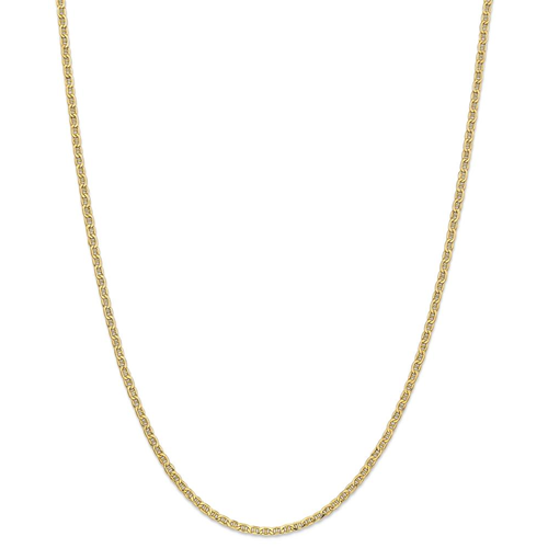IceCarats 14k Yellow Gold 2.40mm Link Anchor Chain Necklace 20 Inch