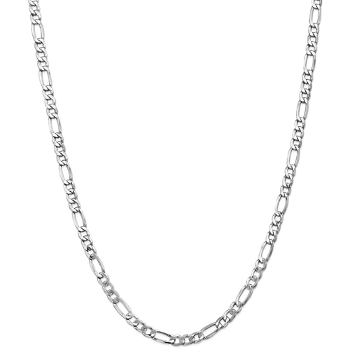 IceCarats 14k White Gold 5.75mm Link Figaro Chain Necklace 16 Inch