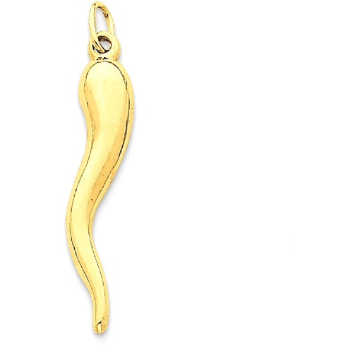 gold cornicello pendant