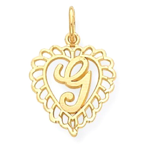 Icecarats 14k Yellow Gold Initial Monogram Name Letter G Pendant Charm Necklace Best Buy Canada