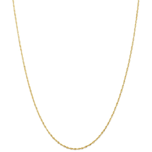 IceCarats 14k Yellow Gold 1.5mm Link Rope Chain Necklace 20 Inch Handmade