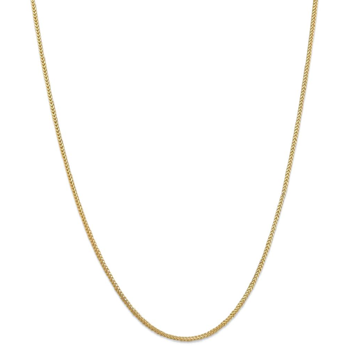 IceCarats 14k Yellow Gold 1.3mm Franco Chain Necklace 16 Inch