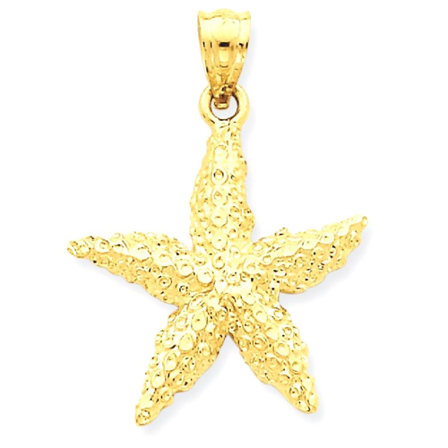 IceCarats 14k Yellow Gold Starfish 