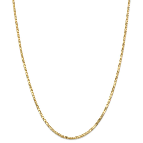 IceCarats 14k Yellow Gold 2mm Franco Chain Necklace 30 Inch