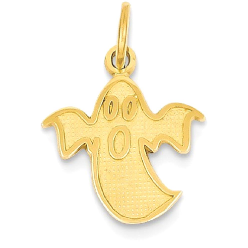 IceCarats 14k Yellow Gold Ghost Pendant Charm Necklace Holiday