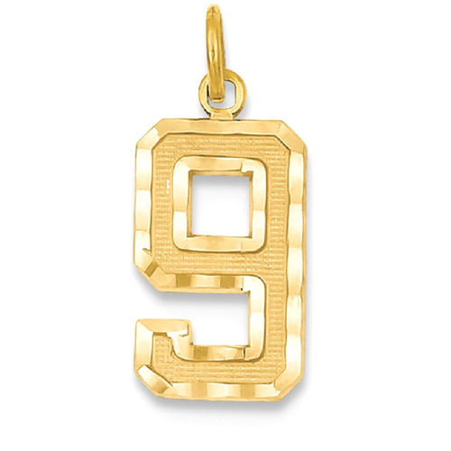 number 9 pendant