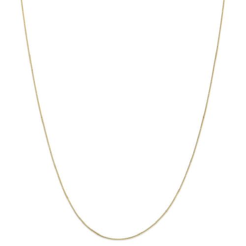 IceCarats 14k Yellow Gold .5mm Link Box Chain Necklace 20 Inch