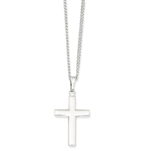 IceCarats 18in Kelly Waters Medium Cross Religious Chain Necklace Crucifix