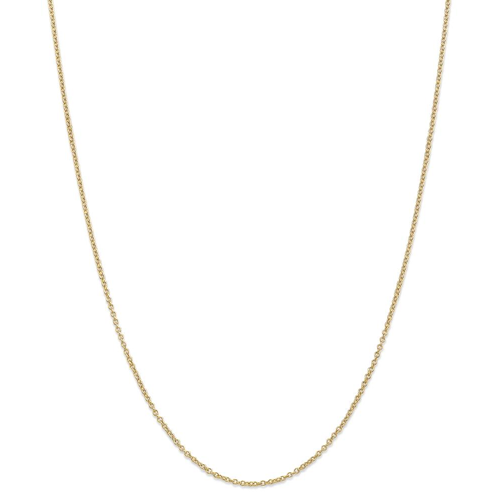 IceCarats 14k Yellow Gold 1.3mm Link Cable Chain Necklace 20 Inch Round