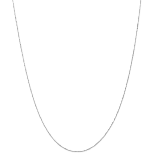IceCarats 14k White Gold .90mm Parisian Link Wheat Chain Necklace 14 Inch Spiga
