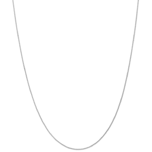 IceCarats 14k White Gold 1.2mm Parisian Link Wheat Chain Necklace 20 Inch Spiga