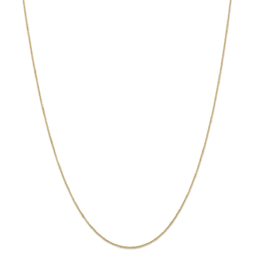 IceCarats 14k Yellow Gold .9mm Link Cable Chain Necklace 16 Inch