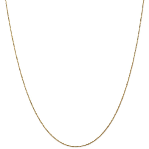 IceCarats 14k Yellow Gold .65mm Solid Spiga Chain Necklace 16 Inch Wheat