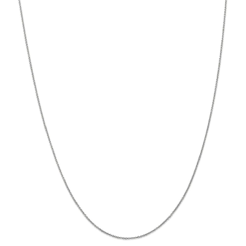 IceCarats 14k White Gold .9mm Link Cable Chain Necklace 20 Inch