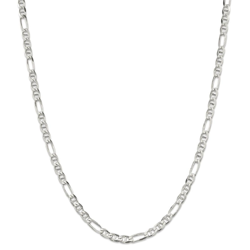 IceCarats 925 Sterling Silver 4.5mm Figaro Link Anchor Chain Necklace 16 Inch