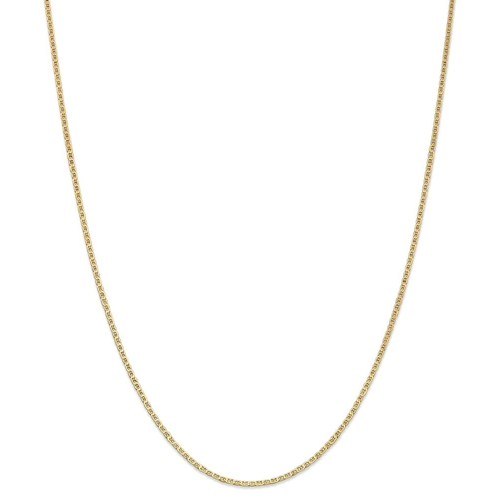 IceCarats 14k Yellow Gold 1.5mm Anchor Cuban Link Chain Necklace 24 Inch Flat