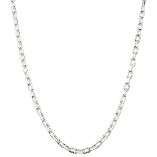 IceCarats 925 Sterling Silver 5.5mm Link Cable Chain Necklace 18 Inch Elongated Sided