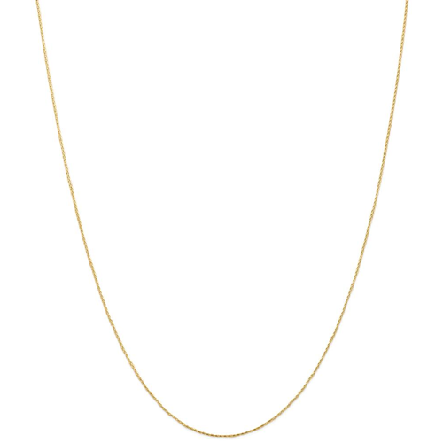IceCarats 14k Yellow Gold .8mm Round Link Wheat Chain Necklace 20 Inch Spiga Parisian