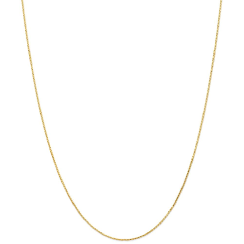 IceCarats 14k Yellow Gold 1mm Link Wheat Chain Necklace 18 Inch Spiga Parisian