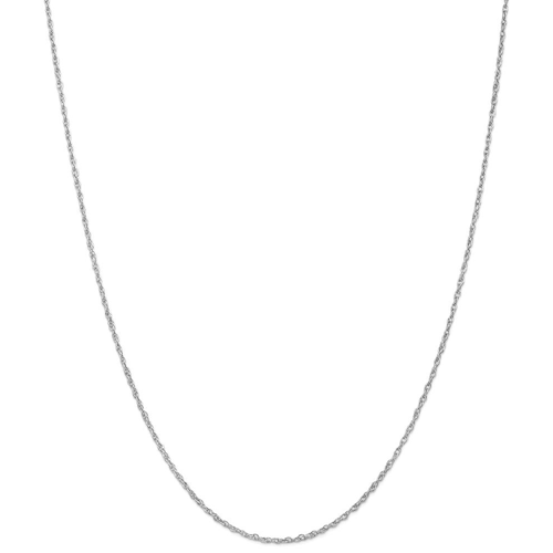 IceCarats 14k White Gold 1.3mm Heavy Baby Link Rope Chain Necklace 14 Inch