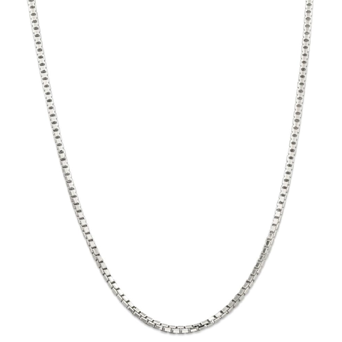 IceCarats 925 Sterling Silver 3.2mm Link Box Chain Necklace 20 Inch