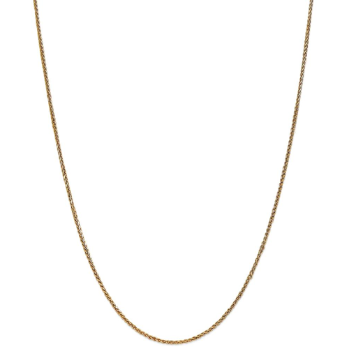 IceCarats 14k Yellow Gold 1.4mm Spiga Chain Necklace 16 Inch Wheat