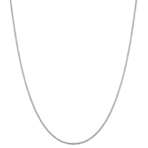 IceCarats 925 Sterling Silver 1.4mm Link Box Chain Necklace 30 Inch