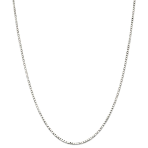 IceCarats 925 Sterling Silver 2mm Link Box Chain Necklace 24 Inch