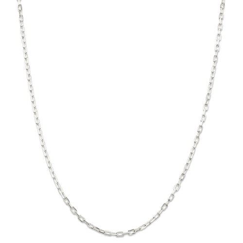 IceCarats 925 Sterling Silver 2.90mm Link Cable Chain Necklace 20 Inch Elongated Sided