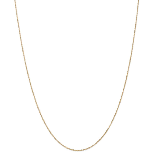 IceCarats 14k Yellow Gold .8mm Baby Link Rope Chain Necklace 14 Inch