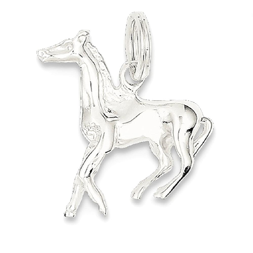IceCarats 925 Sterling Silver Horse Pendant Charm Necklace Animal