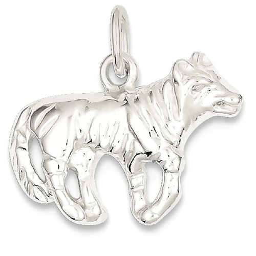 IceCarats 925 Sterling Silver Wolf Pendant Charm Necklace Animal Wild