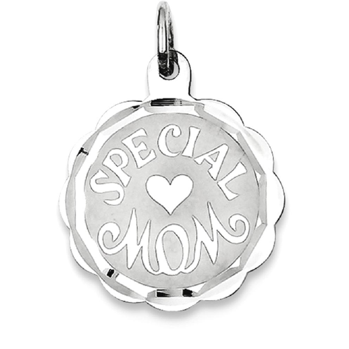 IceCarats 925 Sterling Silver Special Mom Disc Pendant Charm Necklace Person