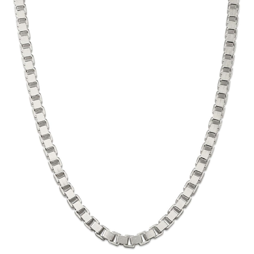IceCarats 925 Sterling Silver 7mm Link Box Chain Necklace 18 Inch