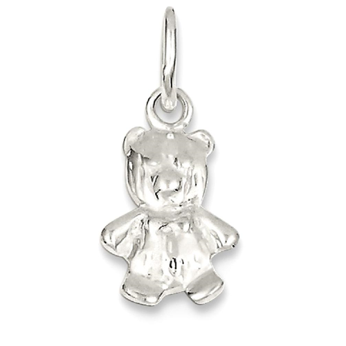IceCarats 925 Sterling Silver Teddy Bear Pendant Charm Necklace Kid Baby