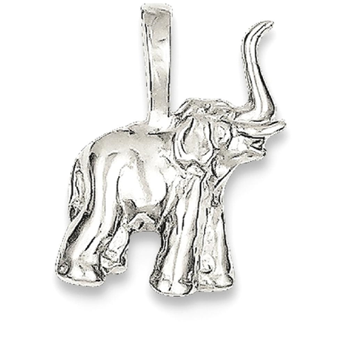IceCarats 925 Sterling Silver Elephant Pendant Charm Necklace Animal