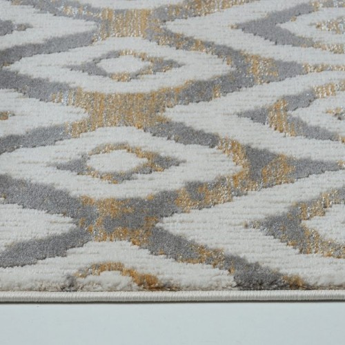 LA Dole Vega 5" x 9" Rectangle Area Rug - Cream/Grey