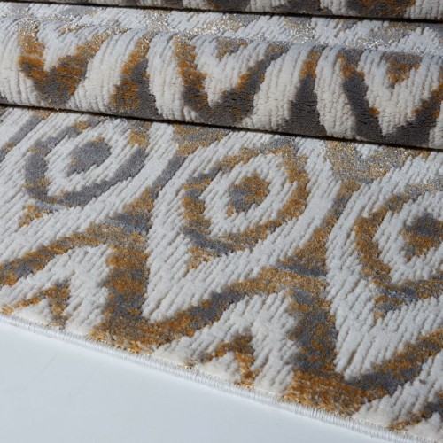 LA Dole Vega 5" x 9" Rectangle Area Rug - Cream/Grey