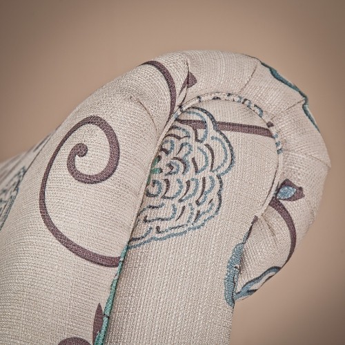 Gdf Studio Rhonda Fabric Floral Club Chair - White floral