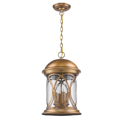 ACCLAIM LIGHTING  Lincoln 4-Light Antique Brass Outdoor Hanging Lantern